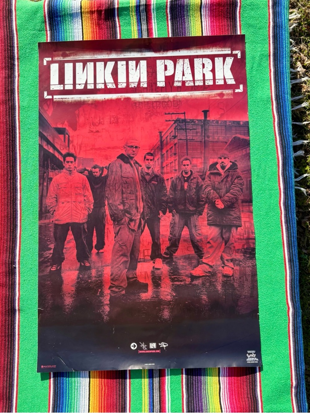Vintage 2001 Linkin Park Band Portrait Rare Funky Enterprises Inc. Poster 22x35 - Picture 4 of 15